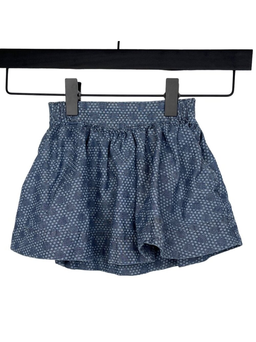 Tea Collection Girls Skirt Size 2 Blue Polka Dot A Line Cotton Twirl